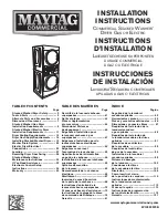 Maytag Commercial MHN33PDCGW Installation Instructions Manual preview