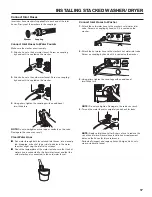 Предварительный просмотр 17 страницы Maytag Commercial MLG22PD Installation Instructions Manual