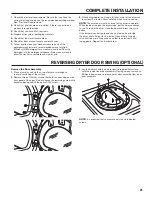 Предварительный просмотр 21 страницы Maytag Commercial MLG22PD Installation Instructions Manual