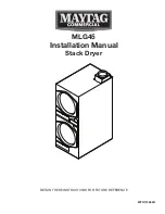 Maytag Commercial MLG45 Installation Manual preview