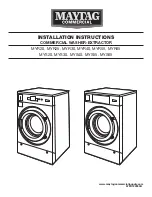 Maytag Commercial MYR20 Installation Instructions Manual preview