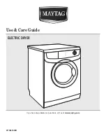 Maytag Services ELECTRIC DRYER Use & Care Manual preview