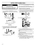 Preview for 6 page of Maytag 120-volt 60-Hz Installation Instructions Manual