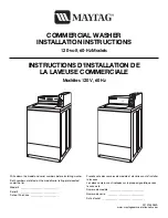 Preview for 1 page of Maytag 120-volt Installation Instructions Manual