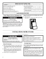 Preview for 2 page of Maytag 12828190A User Instructions