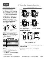 Maytag 29" ELECTRIC DRYER MEDC200X Installation Instructions предпросмотр