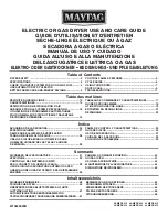 Preview for 1 page of Maytag 3LMEDC315FW Use And Care Manual