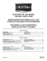 Предварительный просмотр 1 страницы Maytag 4GMEDC100 Use And Care Manual