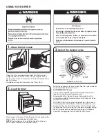 Preview for 7 page of Maytag 4KMEDC100 Use And Care Manual