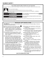 Preview for 2 page of Maytag 4KMVWC410JW1 Use And Care Manual