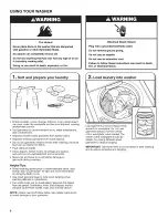 Preview for 8 page of Maytag 4KMVWX505BW0 Use & Care Gude