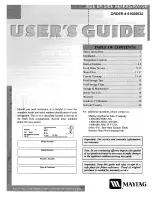 Maytag 61005032 User Manual preview