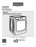 Maytag 8TMHW6630HW Use & Care Manual preview