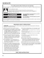 Preview for 4 page of Maytag 8TMHW6630HW Use & Care Manual