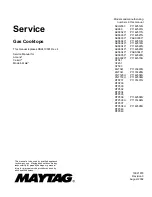 Предварительный просмотр 1 страницы Maytag AKO2000 Service Manual