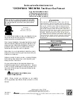 Preview for 1 page of Maytag Amana CVC96 BA Series Installation Instructions Manual