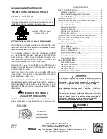 Preview for 1 page of Maytag Amana M9S80-U Series Installation Instructions Manual