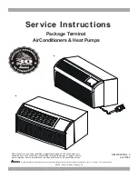 Preview for 1 page of Maytag Amana NTE07A A3A Series Service Instructions Manual