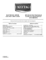 Maytag Bravos MEDX600XW0 Use And Care Manual preview