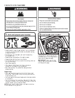 Preview for 8 page of Maytag BRAVOS MVWB850WB1 Use And Care Manual