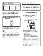 Preview for 11 page of Maytag BRAVOS MVWB850WB1 Use And Care Manual