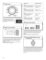 Preview for 10 page of Maytag Bravos MVWB850Y Use And Care Manual