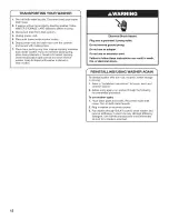 Preview for 12 page of Maytag Bravos MVWB850Y Use And Care Manual