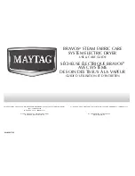 Предварительный просмотр 1 страницы Maytag BRAVOS W10201176C Use & Care Manual