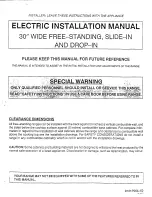 Maytag che9800bce Installation Manual preview