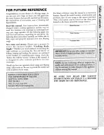 Preview for 3 page of Maytag CHE9830B Owner'S Manual