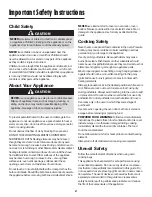 Preview for 3 page of Maytag Coil Electric Range User Manual