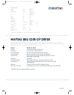 Preview for 2 page of Maytag COIN OP DRYER Features & Specifications