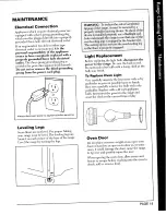 Preview for 20 page of Maytag CRG7400B Manual