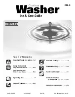 Preview for 1 page of Maytag CW-3 Use & Care Manual