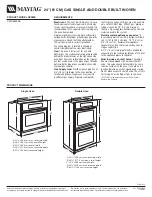 Предварительный просмотр 1 страницы Maytag CWG3600AA Series Product Dimensions