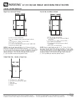 Предварительный просмотр 2 страницы Maytag CWG3600AA Series Product Dimensions