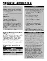 Preview for 2 page of Maytag CY-1 Use & Care Manual