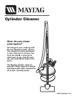 Maytag CYLINDER CLEANER Manual preview