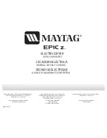 Preview for 1 page of Maytag Epic MEDZ600 Use And Care Manual