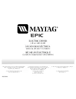 Maytag Epic W10139629A Use And Care Manual preview