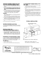 Предварительный просмотр 4 страницы Maytag FREESTANDING 36” GAS RANGE Installation Instructions