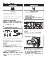 Preview for 10 page of Maytag Front-loading automatic washer Use And Care Manual