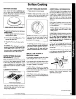 Предварительный просмотр 7 страницы Maytag gas range featuring Owner'S Manual