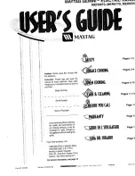 Preview for 1 page of Maytag Gemini MER6770 User Manual