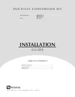 Предварительный просмотр 1 страницы Maytag HRECUXT30 Installation Manual