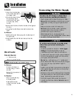 Preview for 9 page of Maytag Ice2O MFI2568AES Use And Care Manual