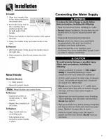 Preview for 9 page of Maytag Ice2O Series Use & Care Manual