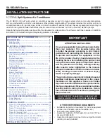 Maytag iQDrive 20 SEER Installation Instructions Manual preview