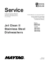 Предварительный просмотр 1 страницы Maytag Jenn-Air JDB1060AW Service Manual