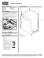 Предварительный просмотр 1 страницы Maytag Jetclean Plus MDBH979AW Product Dimensions